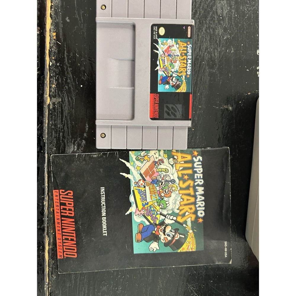 Super Mario All Stars SNES With Manual